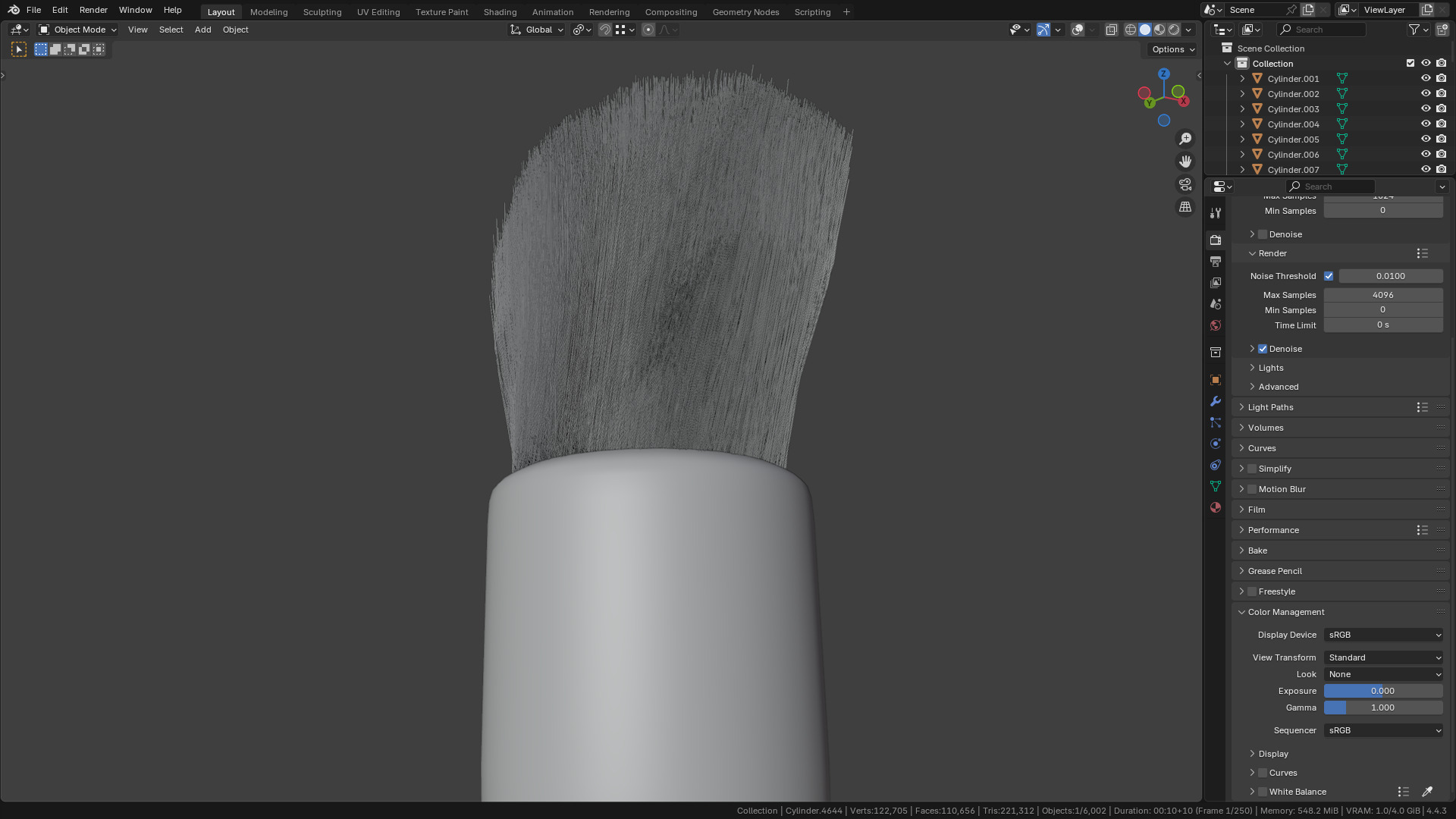 Make Up Brush PBR 22 3D model_38