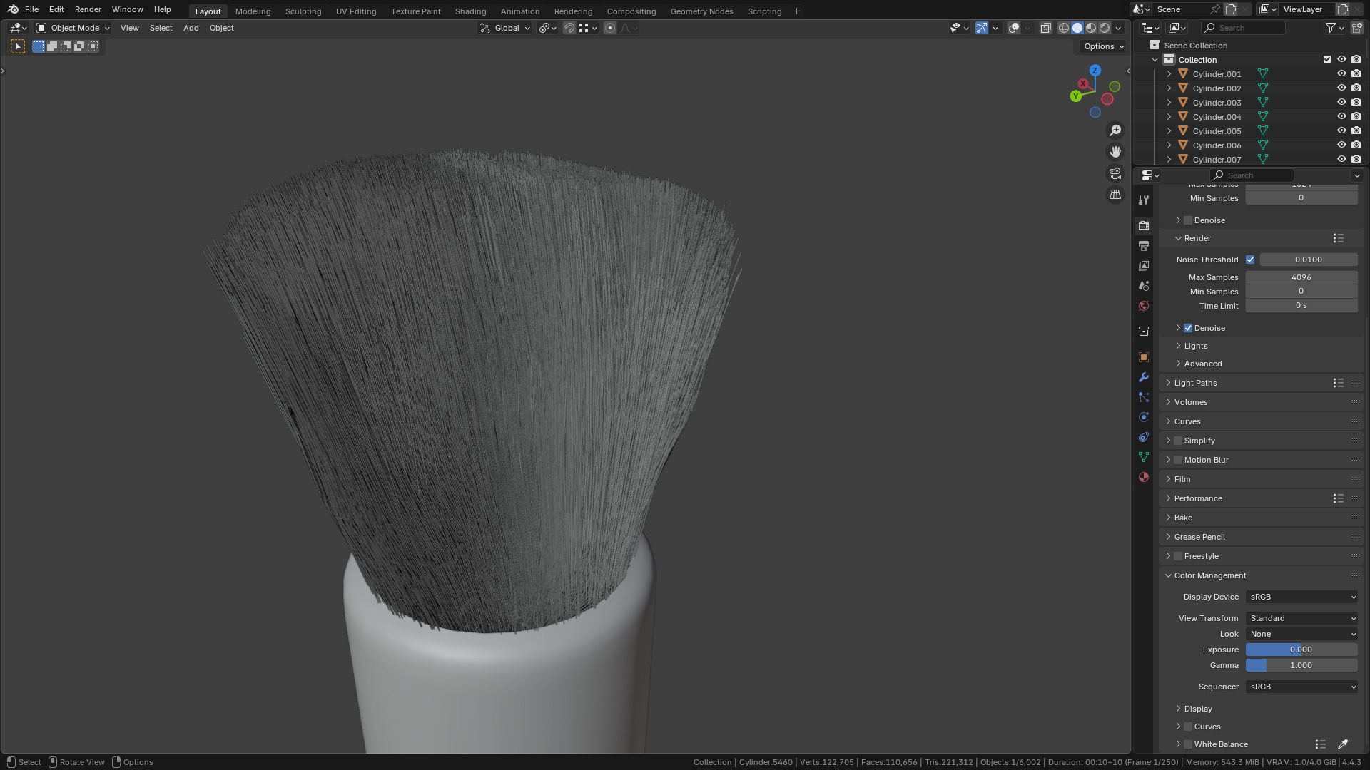 Make Up Brush PBR 22 3D model_36