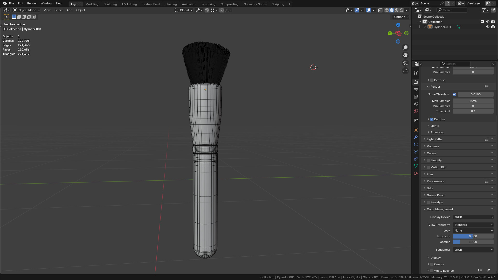 Make Up Brush PBR 22 3D model_24