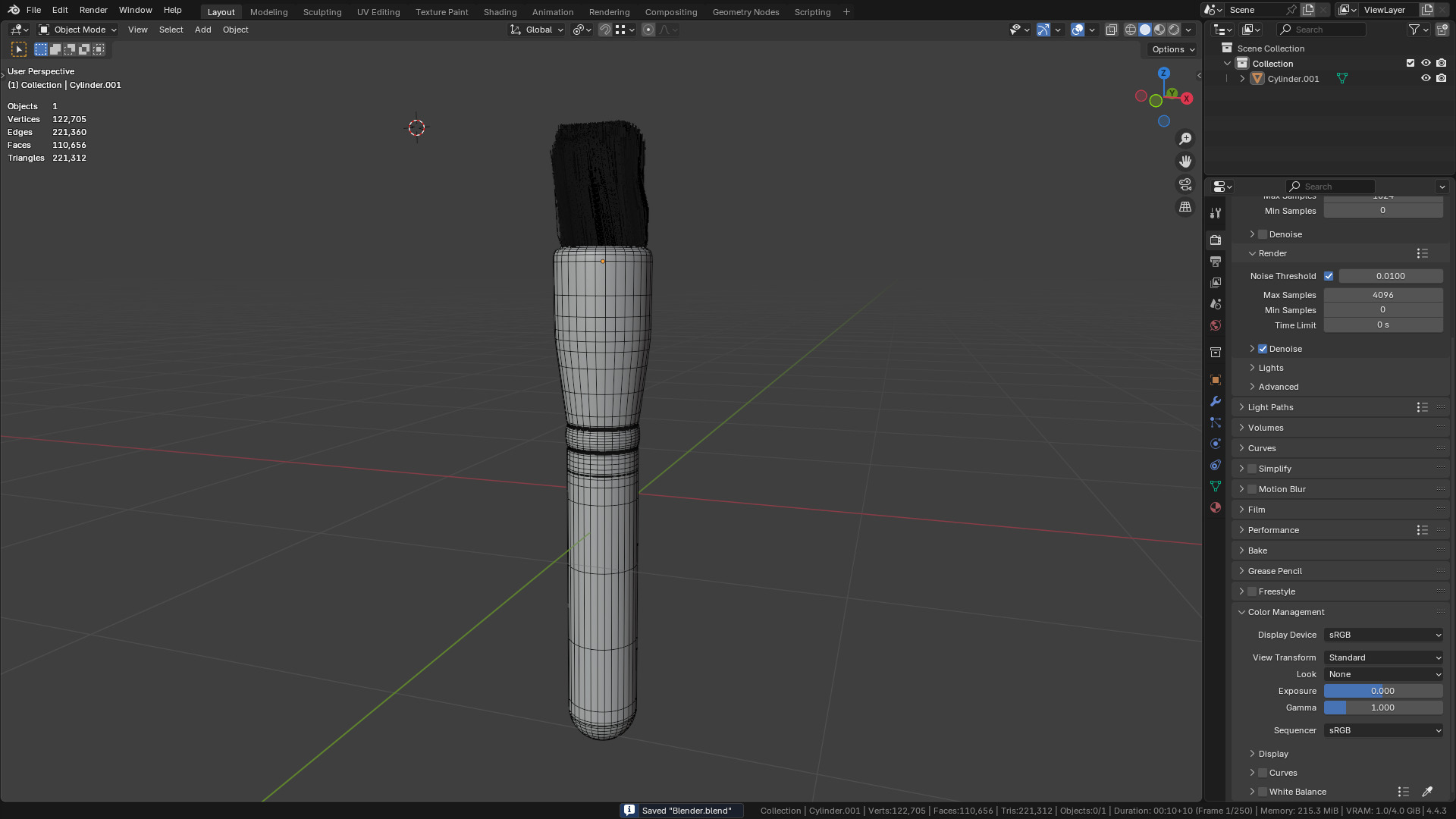 Make Up Brush PBR 22 3D model_27