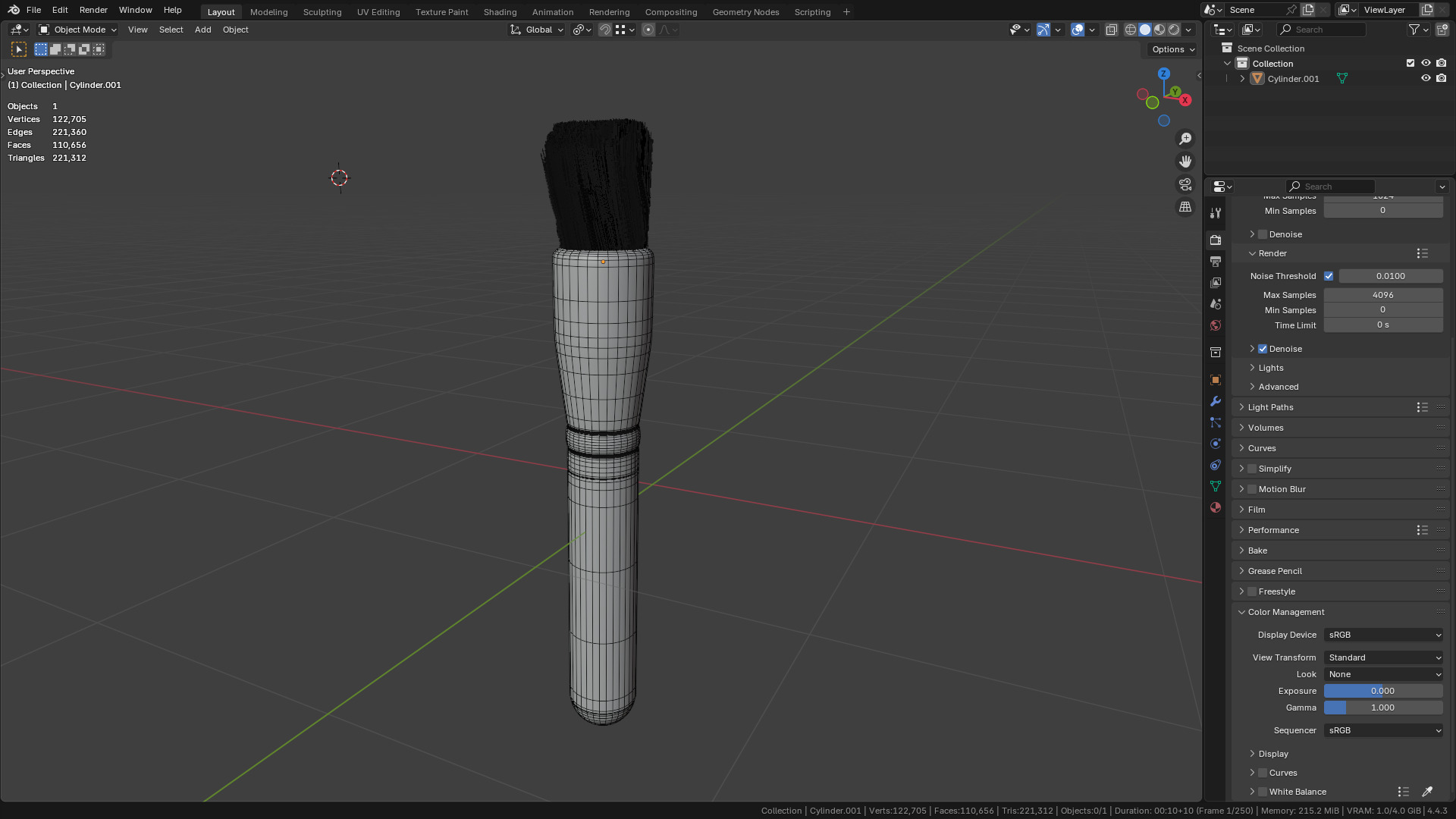 Make Up Brush PBR 22 3D model_25