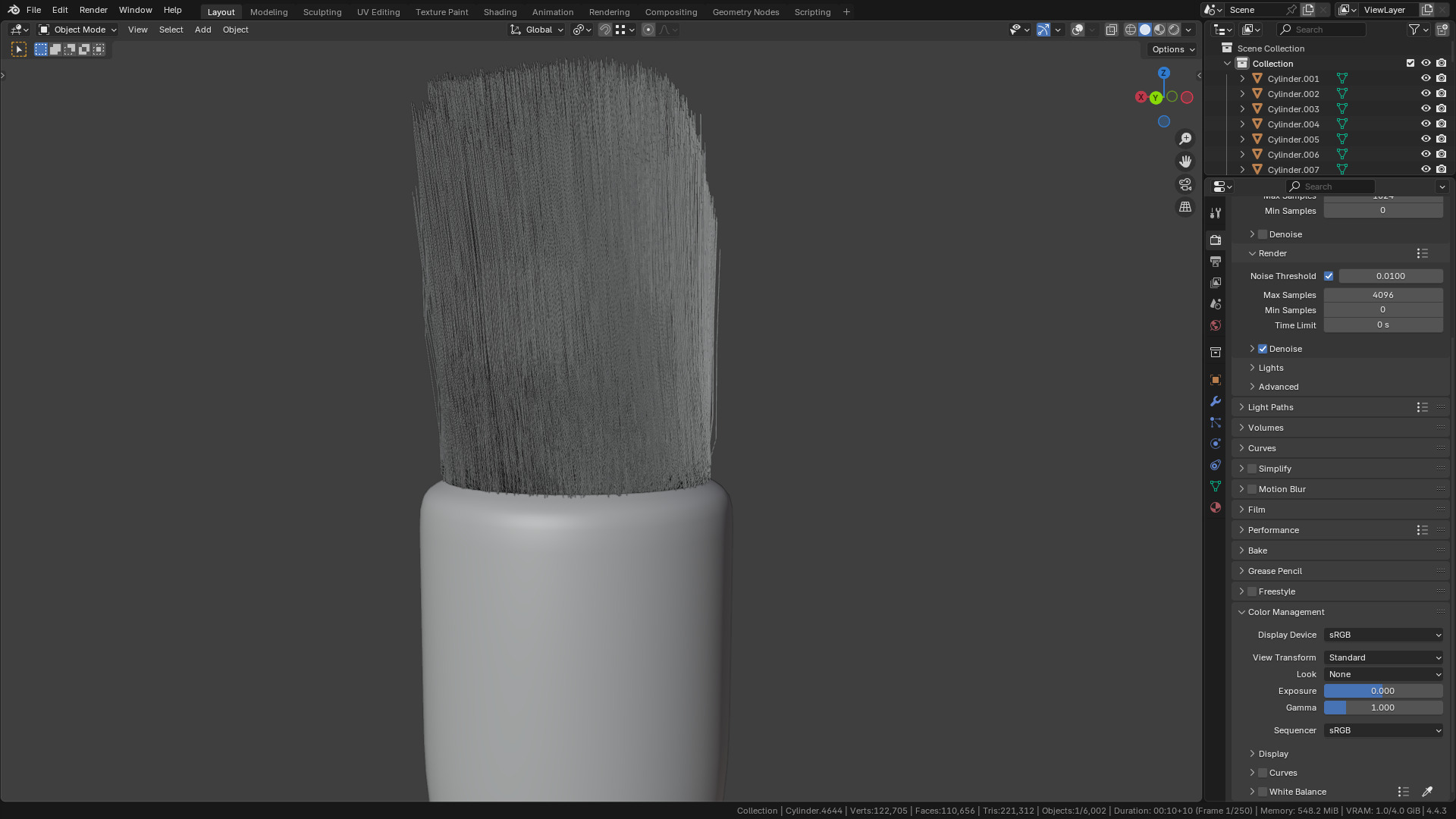Make Up Brush PBR 22 3D model_39