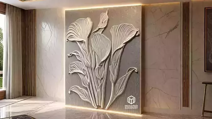CNC Wall Panels Modern Wall Decor 03
