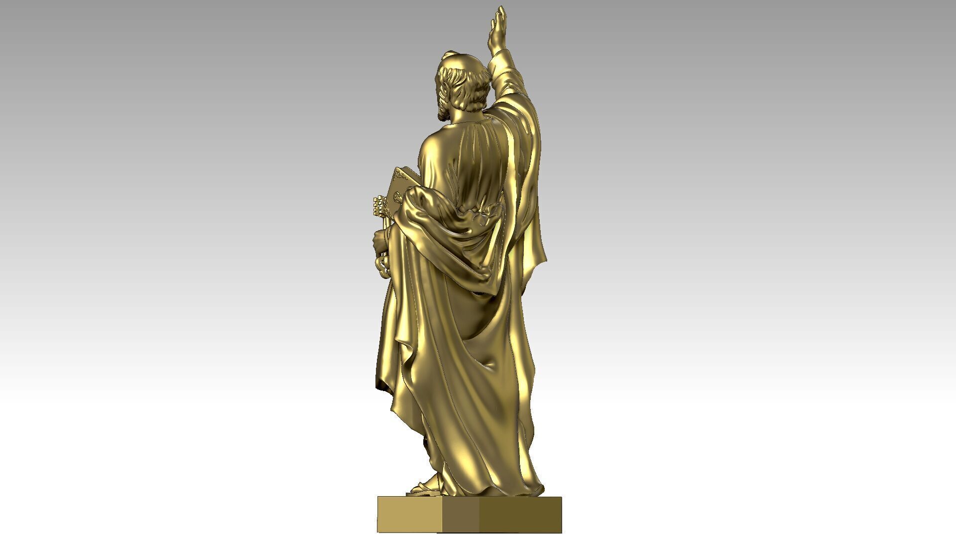 Saint Peter  3D print model_3