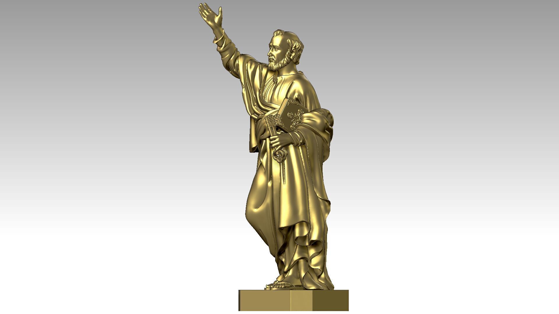 Saint Peter  3D print model_1