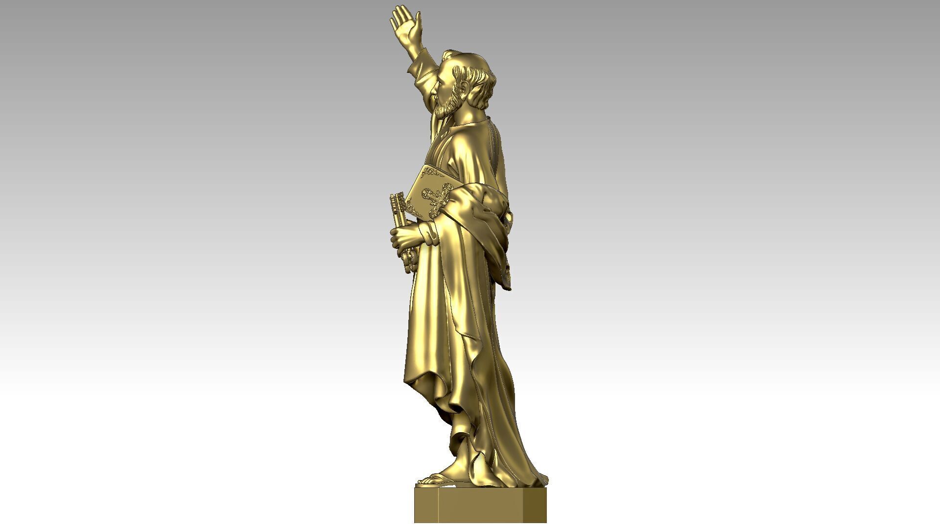Saint Peter  3D print model_2