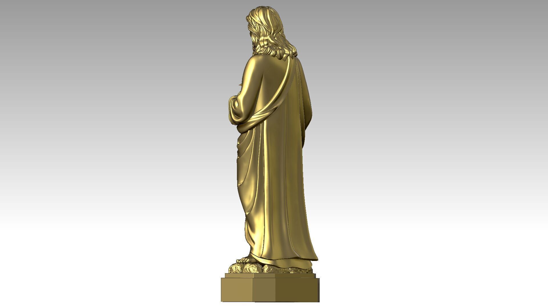 Sacred Heart of Jesus  3D print model_3