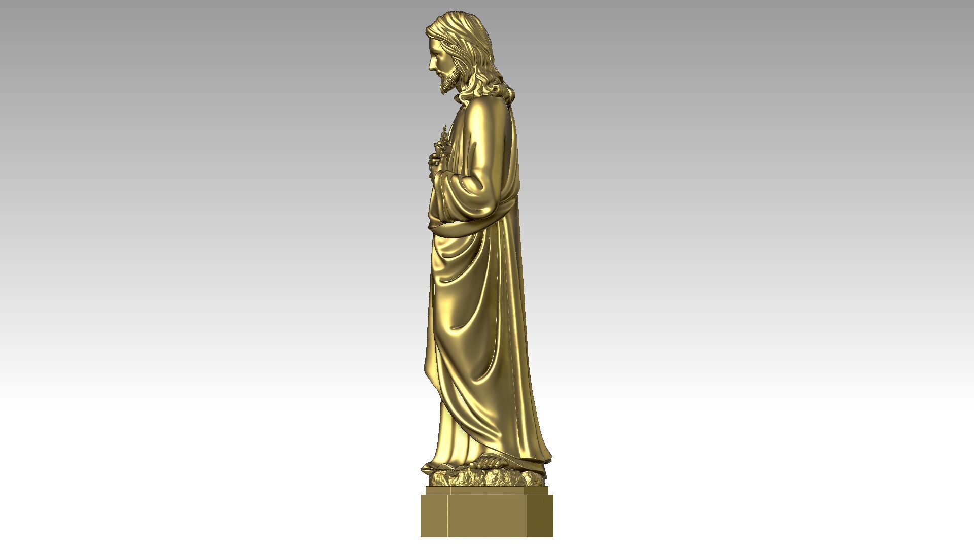 Sacred Heart of Jesus  3D print model_2