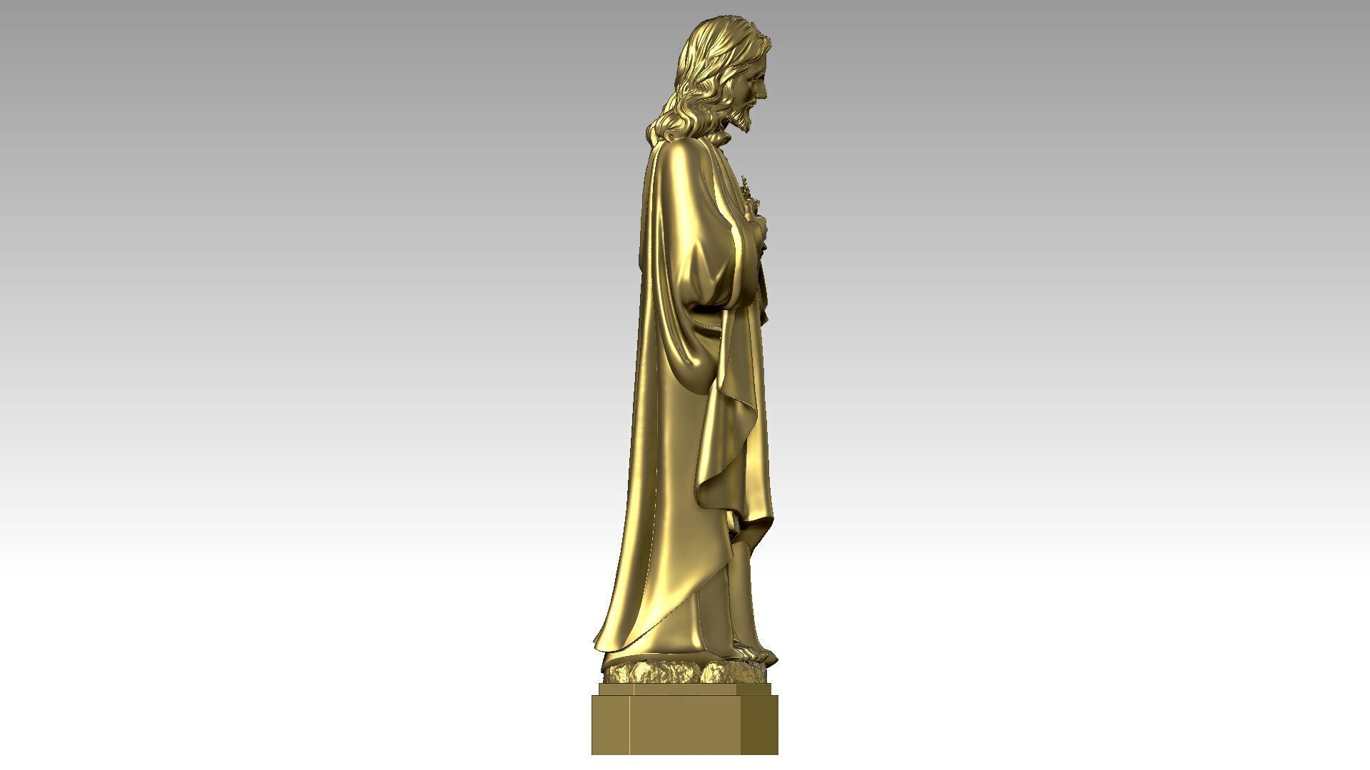 Sacred Heart of Jesus  3D print model_6