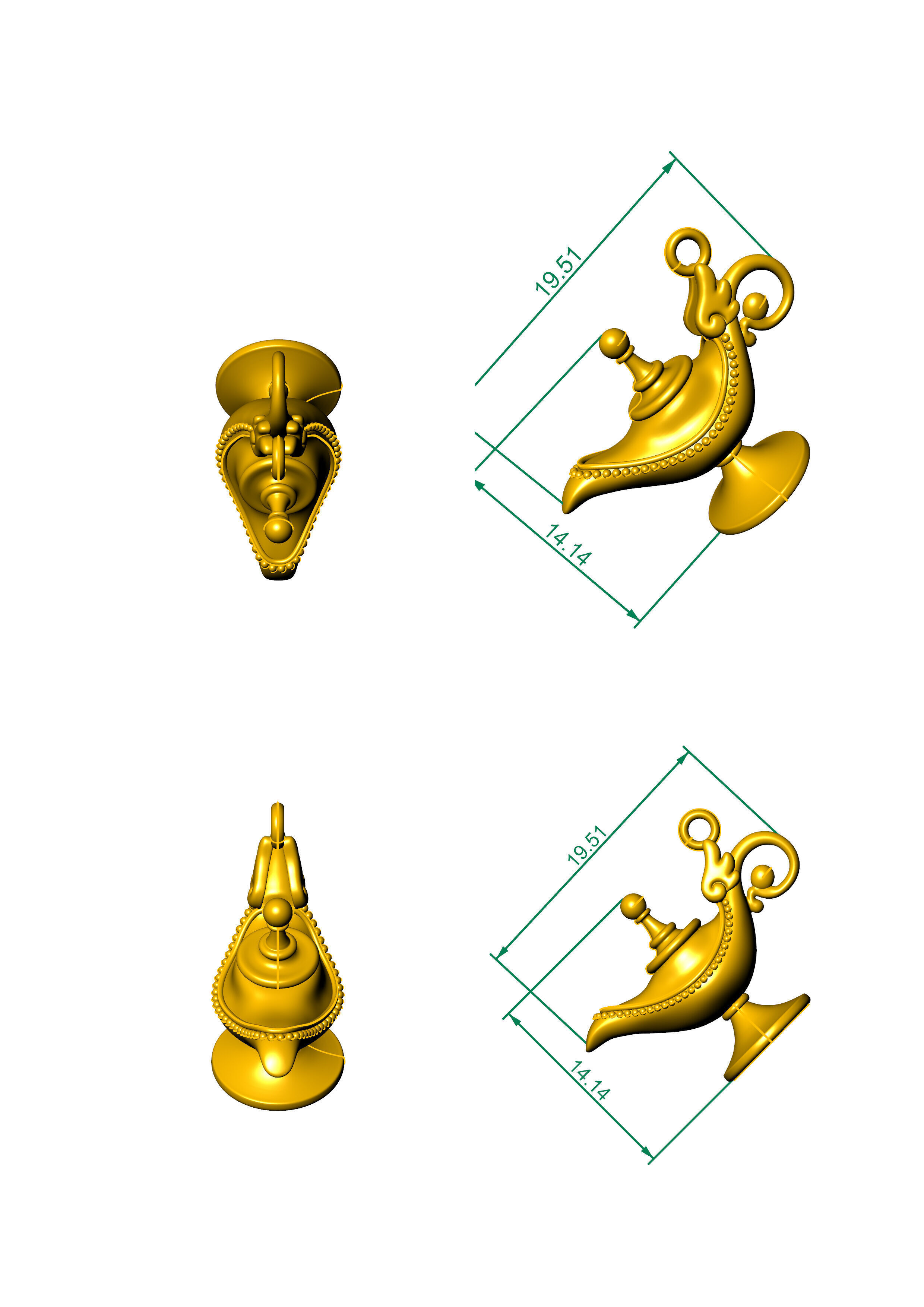 lamp magic 3D print model_2