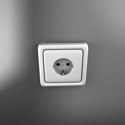 Electric outlet 3D model_5