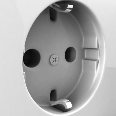 Electric outlet 3D model_4