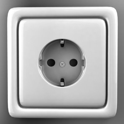 Electric outlet 3D model_1