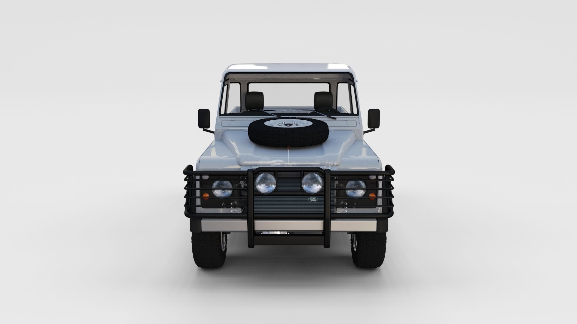 Full Land Rover Defender 90 Pick Up Seethrough 3D model_2