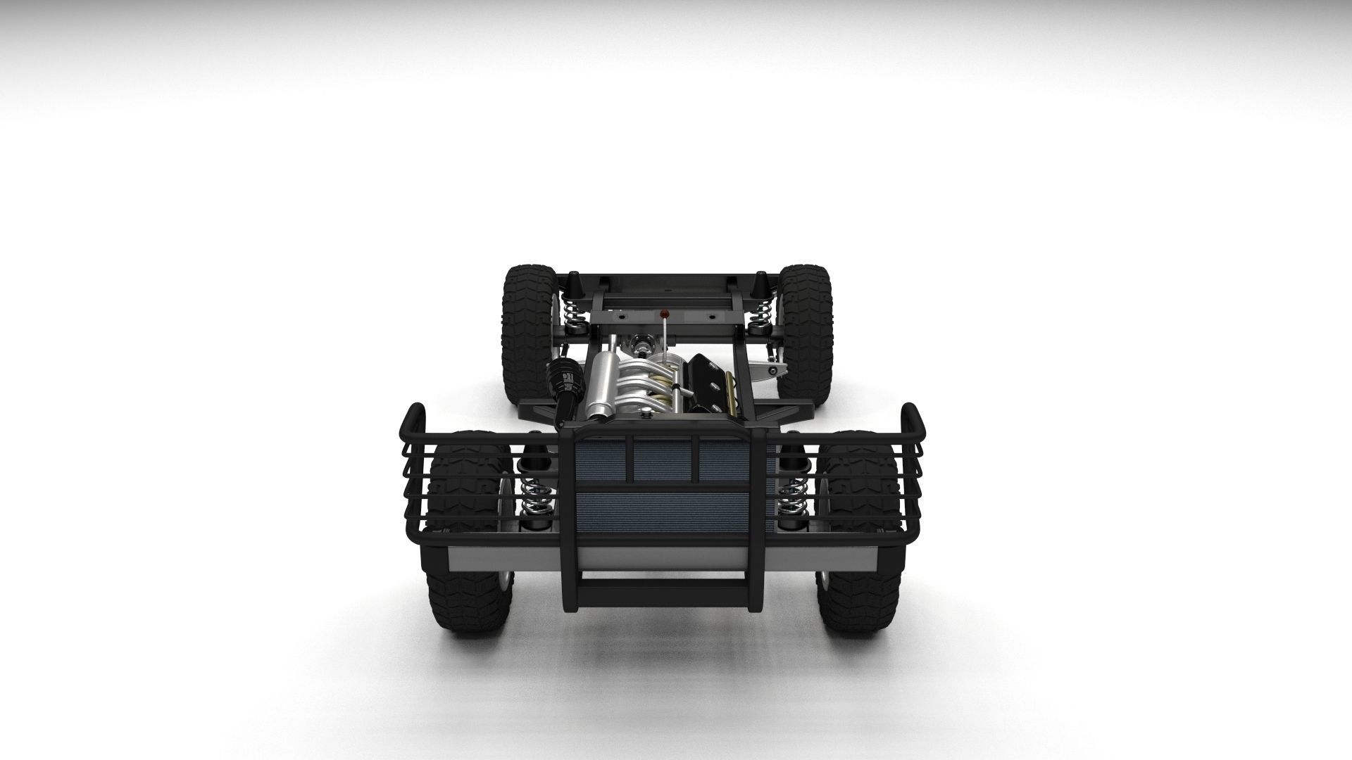 Full Land Rover Defender 90 Pick Up Seethrough 3D model_60