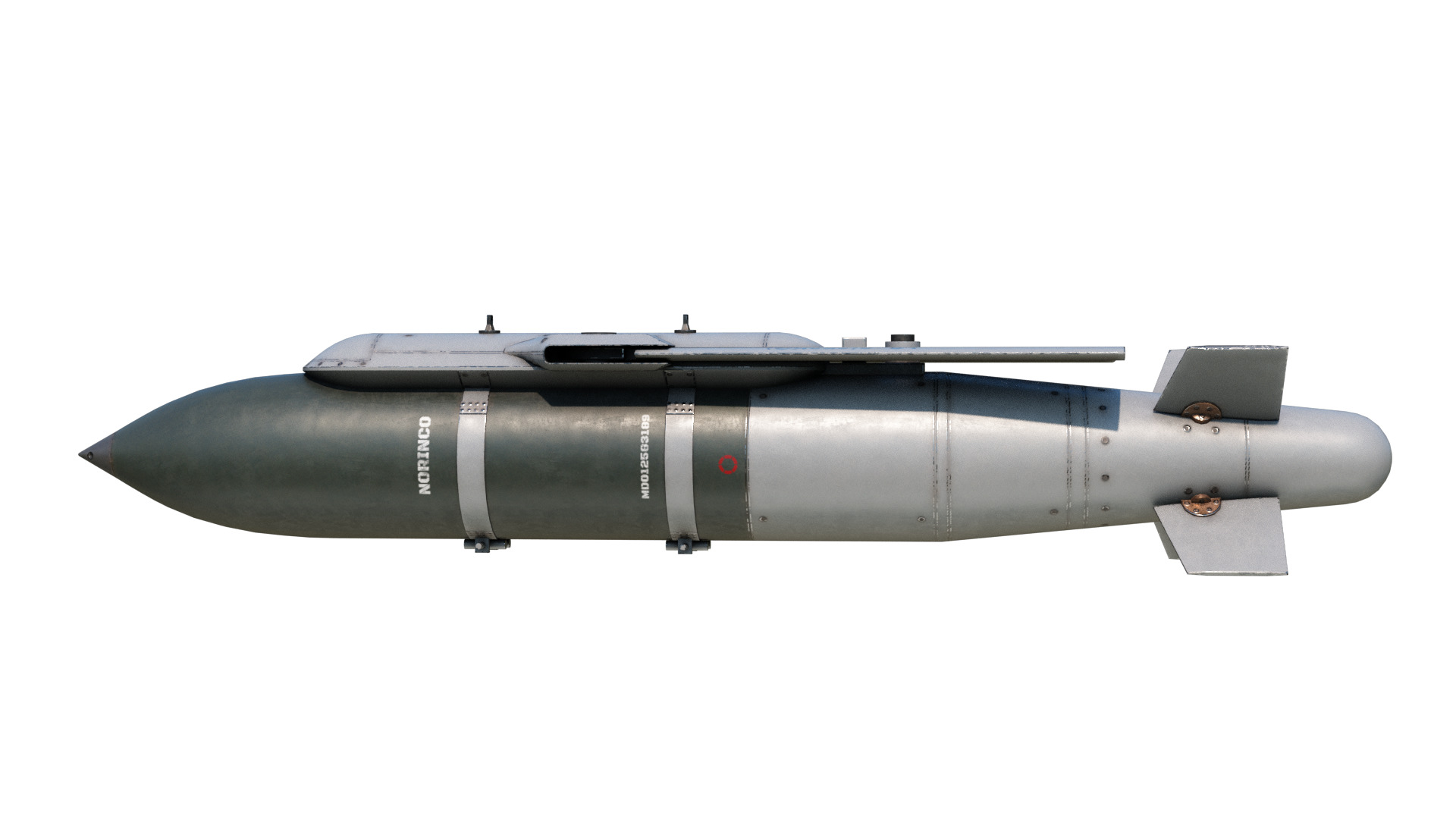 Chinese 250KG class LS-6 LS6 Glide Guided Bomb Low-poly 3D model_8