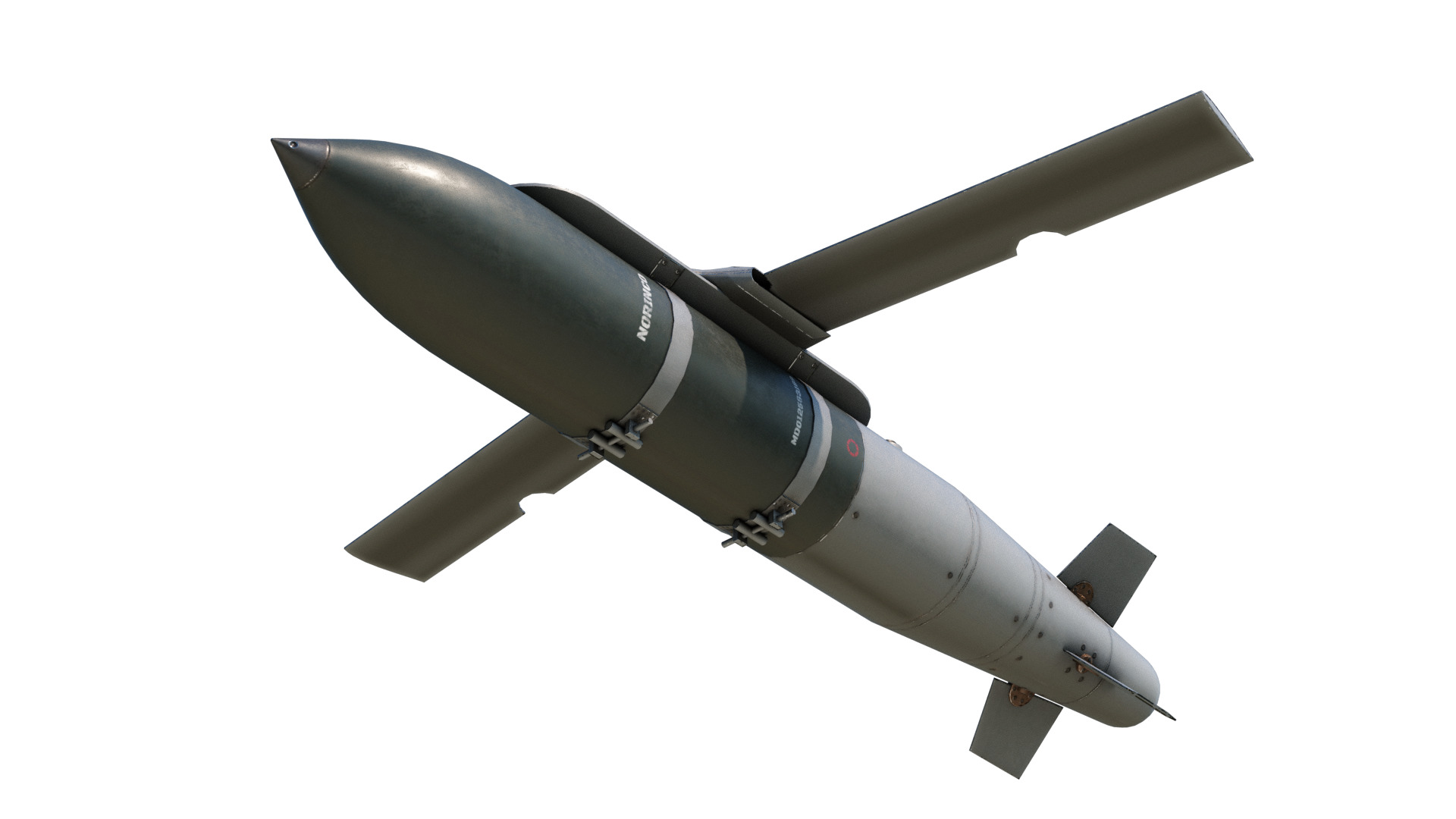 Chinese 250KG class LS-6 LS6 Glide Guided Bomb Low-poly 3D model_4