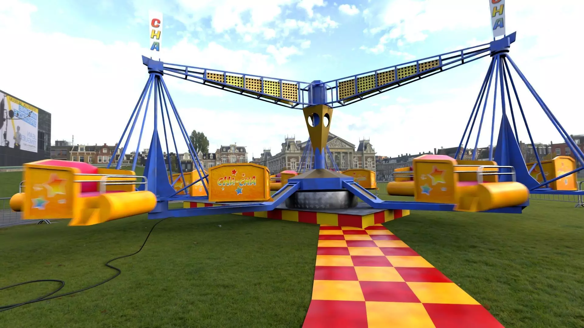 Amusement ride - Cha Cha 3D model_0
