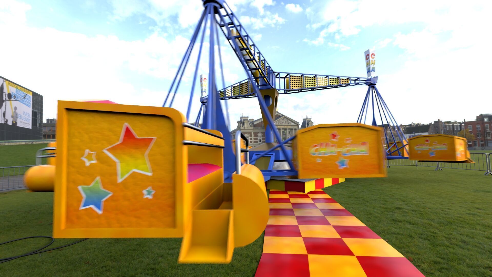 Amusement ride - Cha Cha 3D model_3