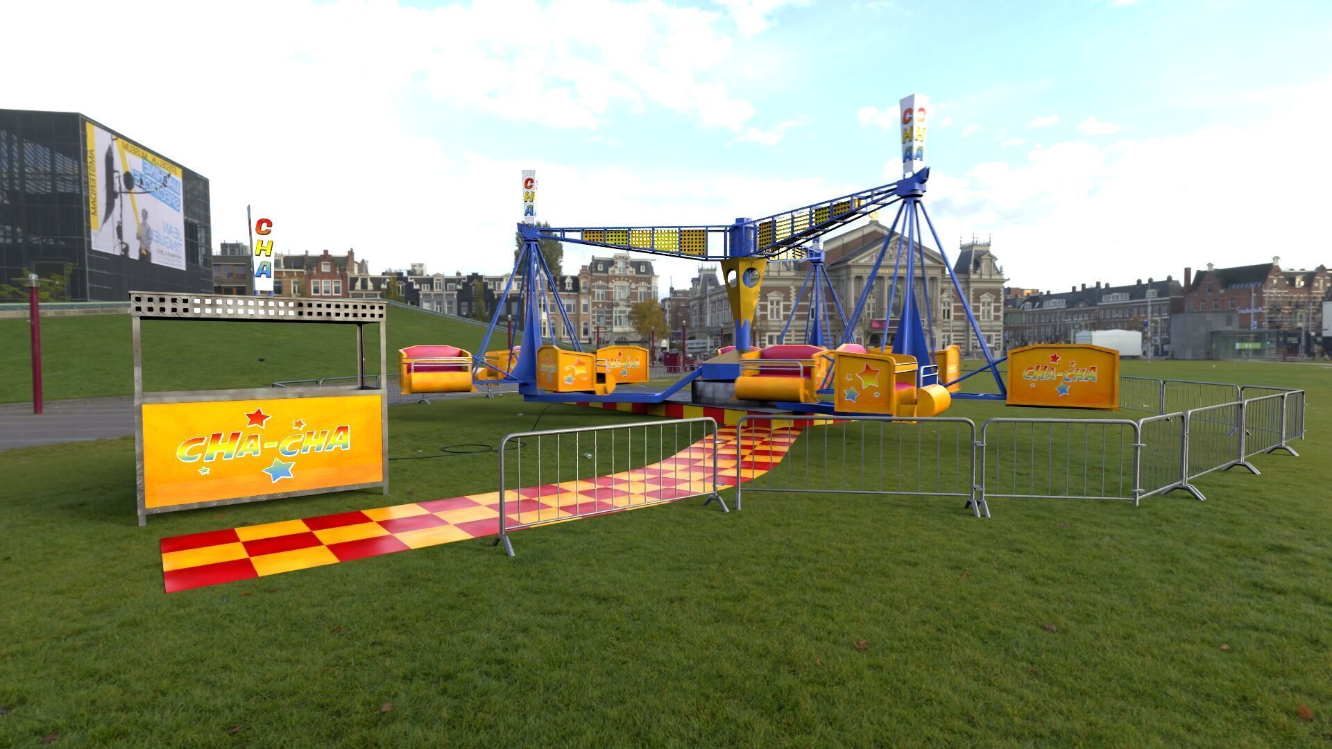 Amusement ride - Cha Cha 3D model_2