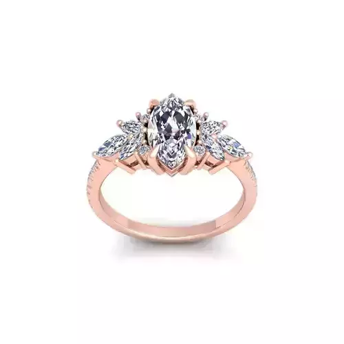 Vintage Marquees Ring 3d Model and Render 