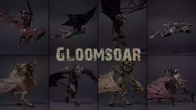 Gloomsoar Low-poly 3D model