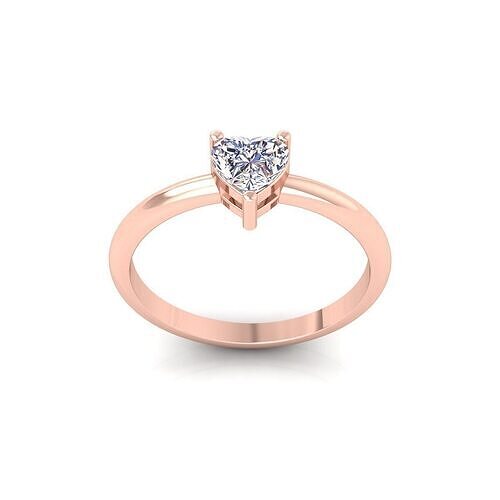 Heart Basket Diamond Ring  3D print model