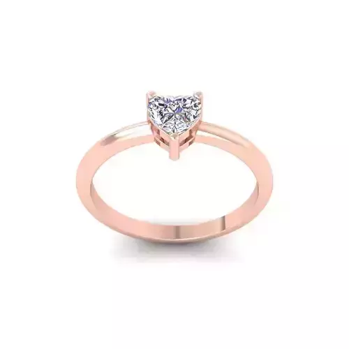 Heart Basket Diamond Ring  3D print model