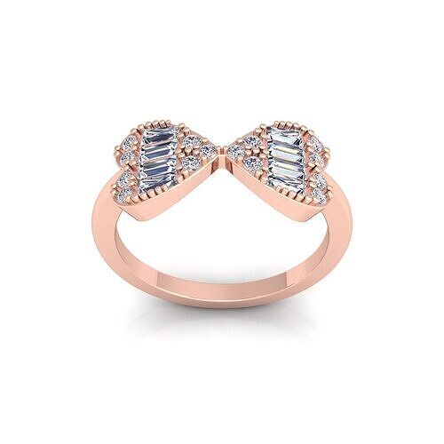Fancy Diamond Ring 3d Model and Render  3D print model