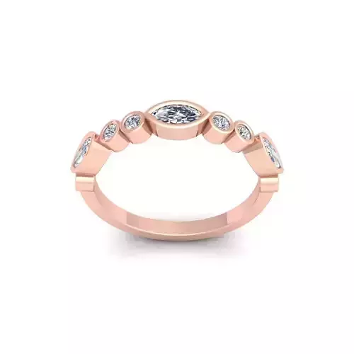 Stackable Diamond Ring 3d Model and Render  