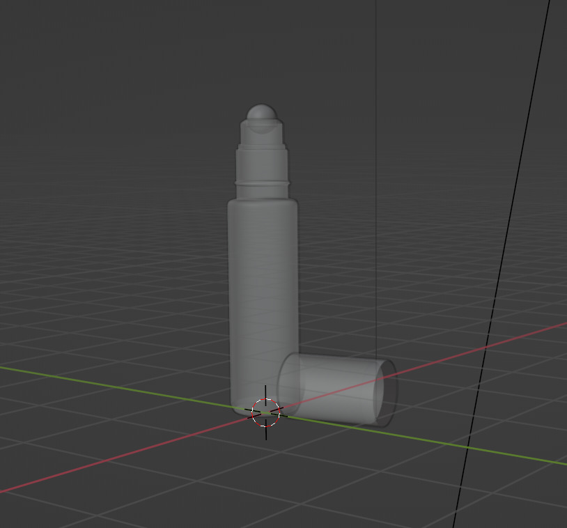 Cosmetic Pulse point oil Eye cream EDT stick with cover 3D model_3