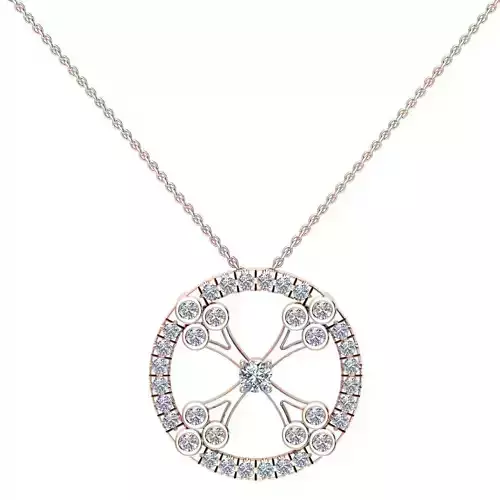 Small Round Pendent 3d Model and Render 