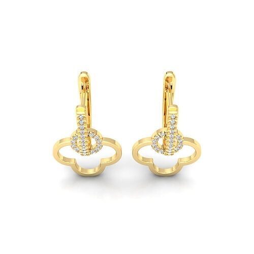 Fancy Earring 3d model and Render  3D print model