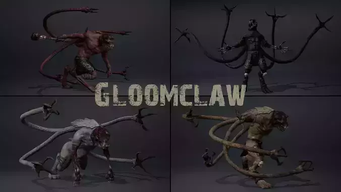 Gloomclaw Low-poly 3D model