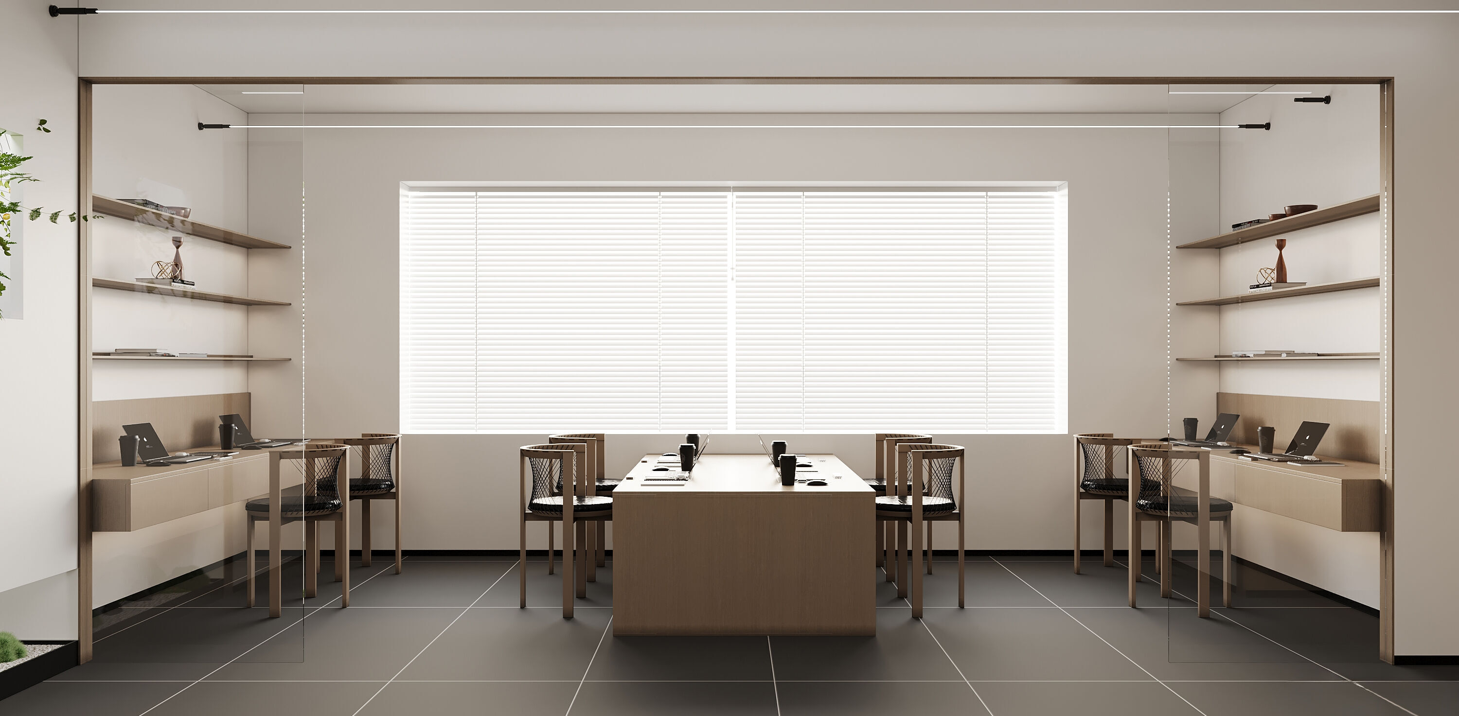  Office  reception lobby interior scene 11 3D model_5