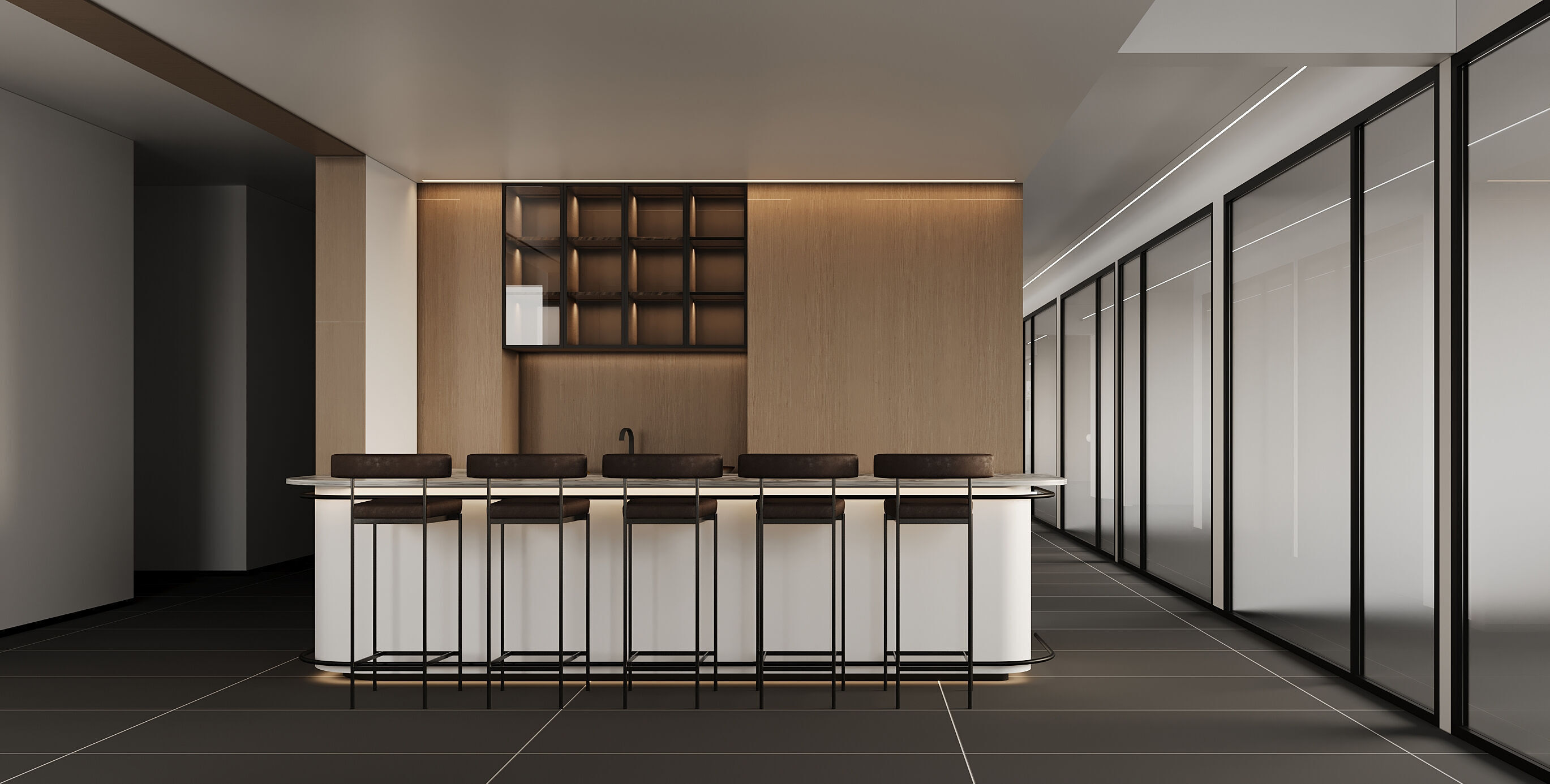  Office  reception lobby interior scene 11 3D model_1