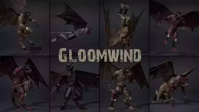 Gloomwind Low-poly 3D model