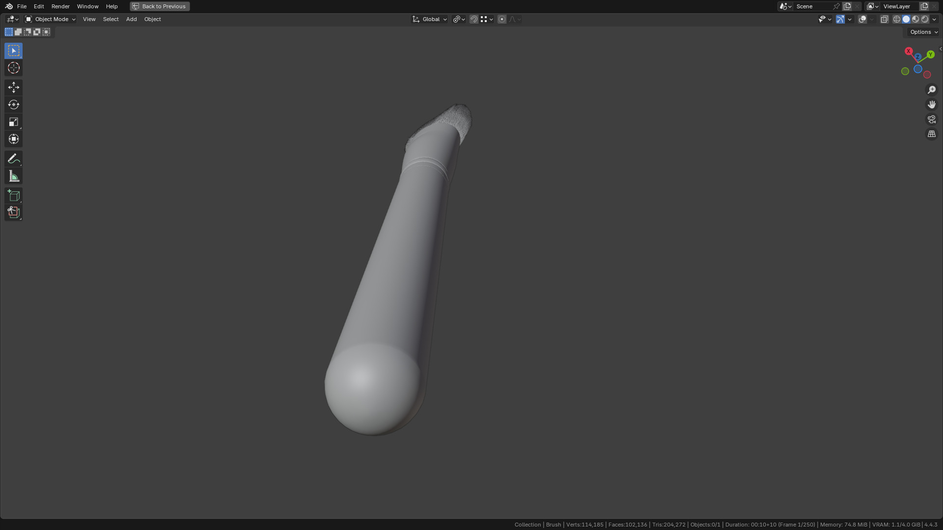 Make Up Brush PBR 23 3D model_31