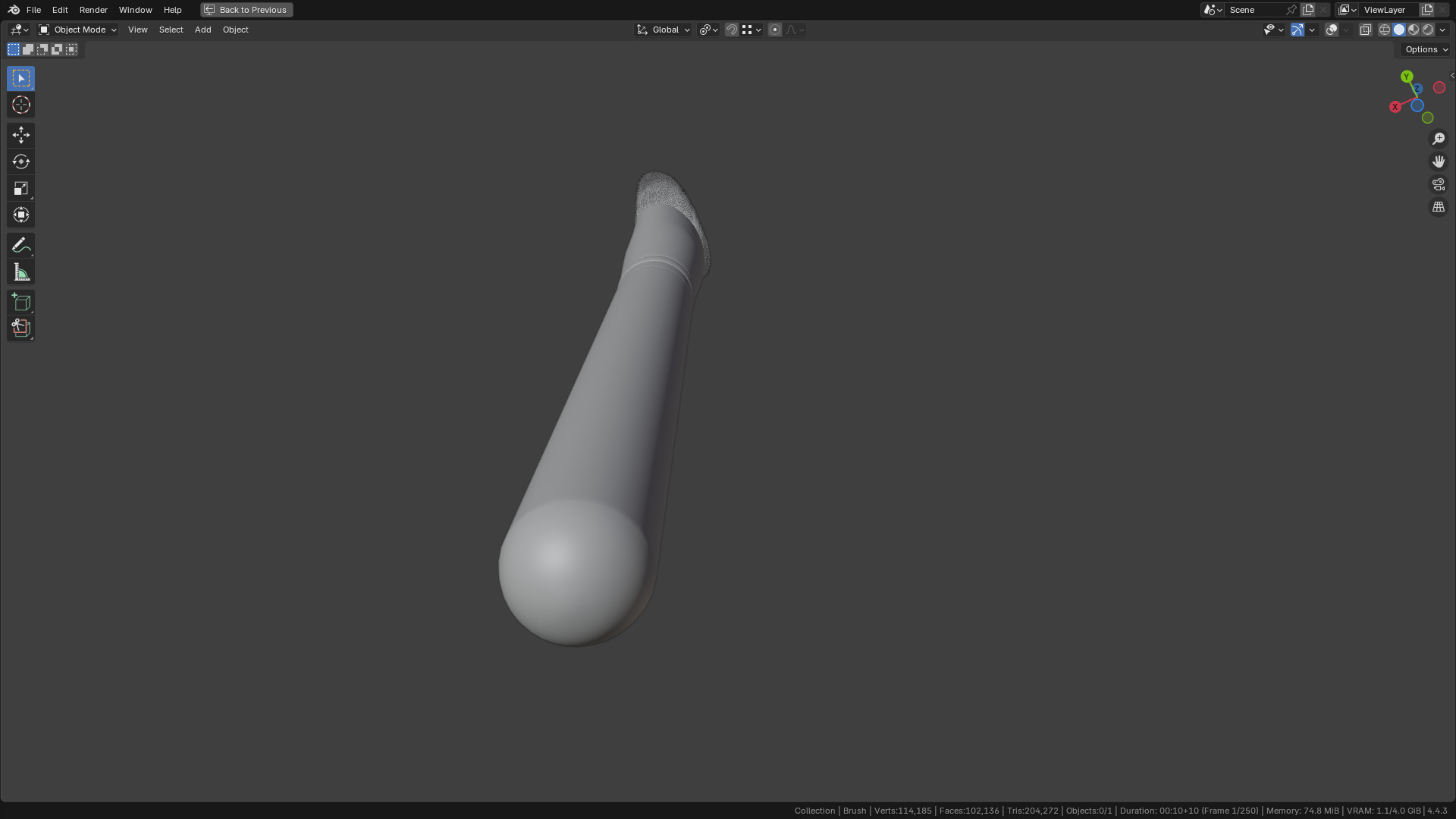 Make Up Brush PBR 23 3D model_30