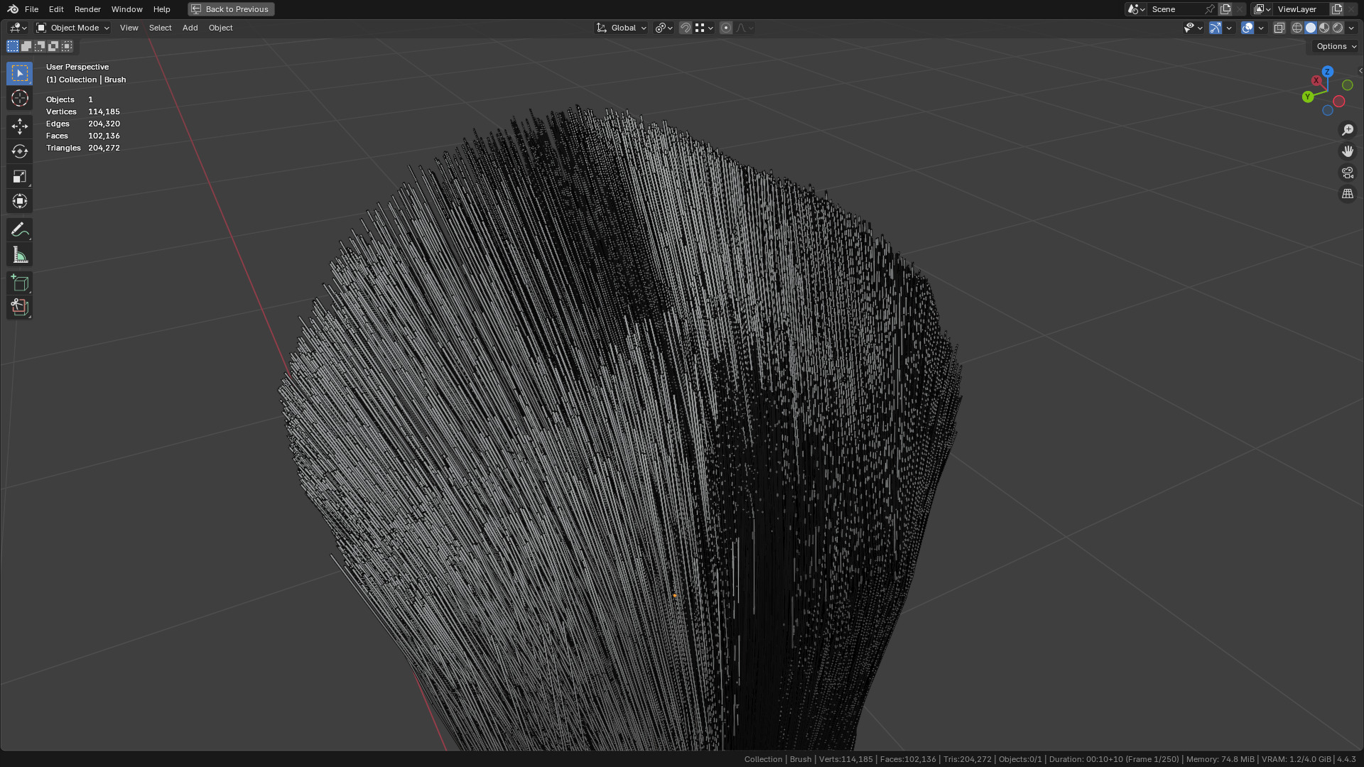 Make Up Brush PBR 23 3D model_37