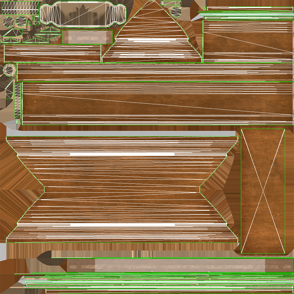 Old Coffin Low-poly PBR Low-poly 3D model_18