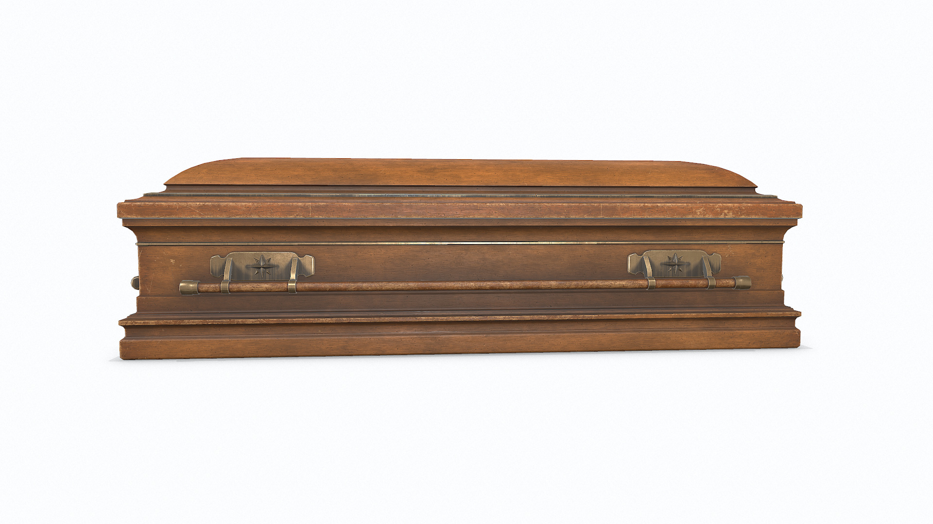 Old Coffin Low-poly PBR Low-poly 3D model_10