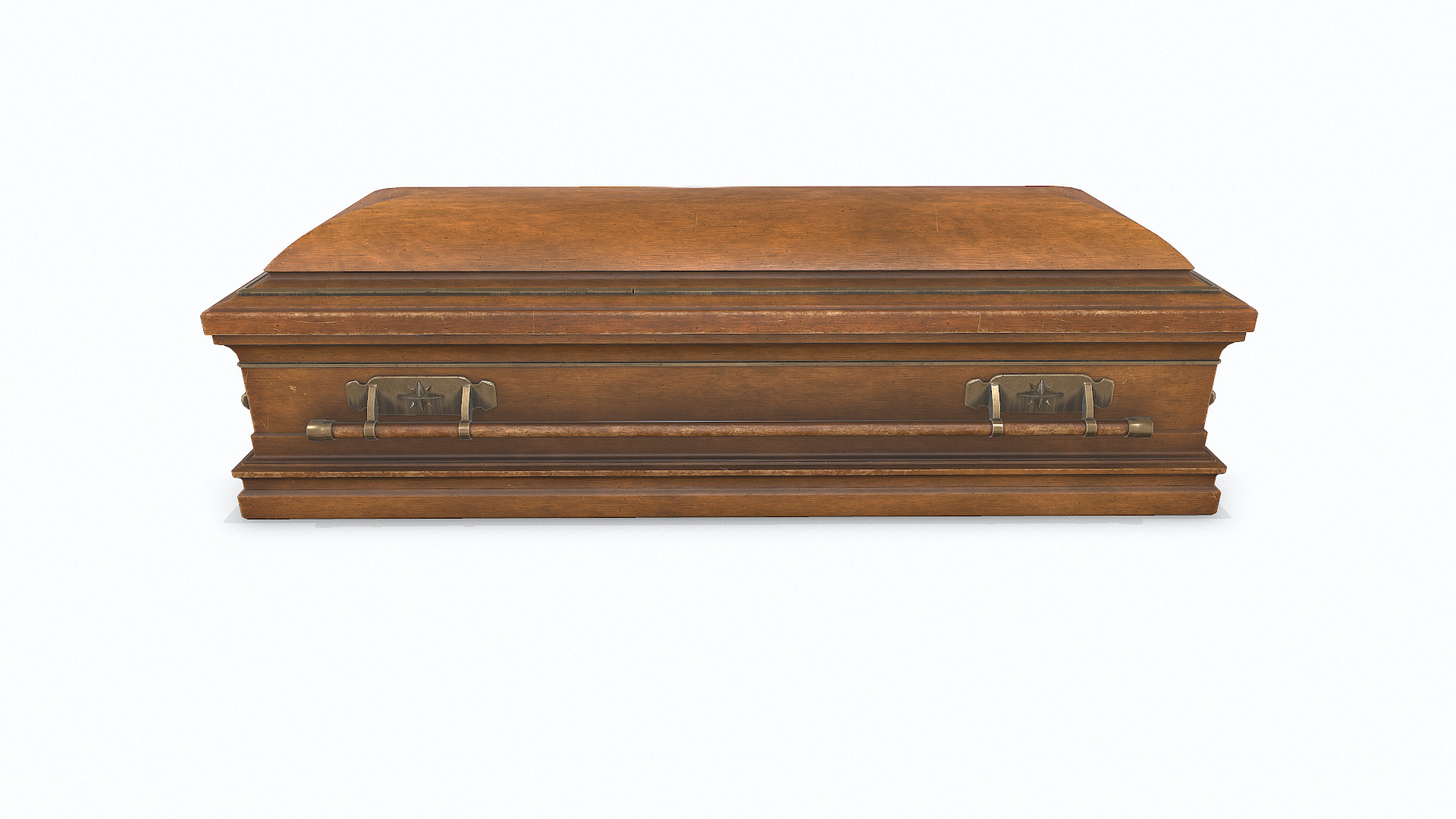 Old Coffin Low-poly PBR Low-poly 3D model_4