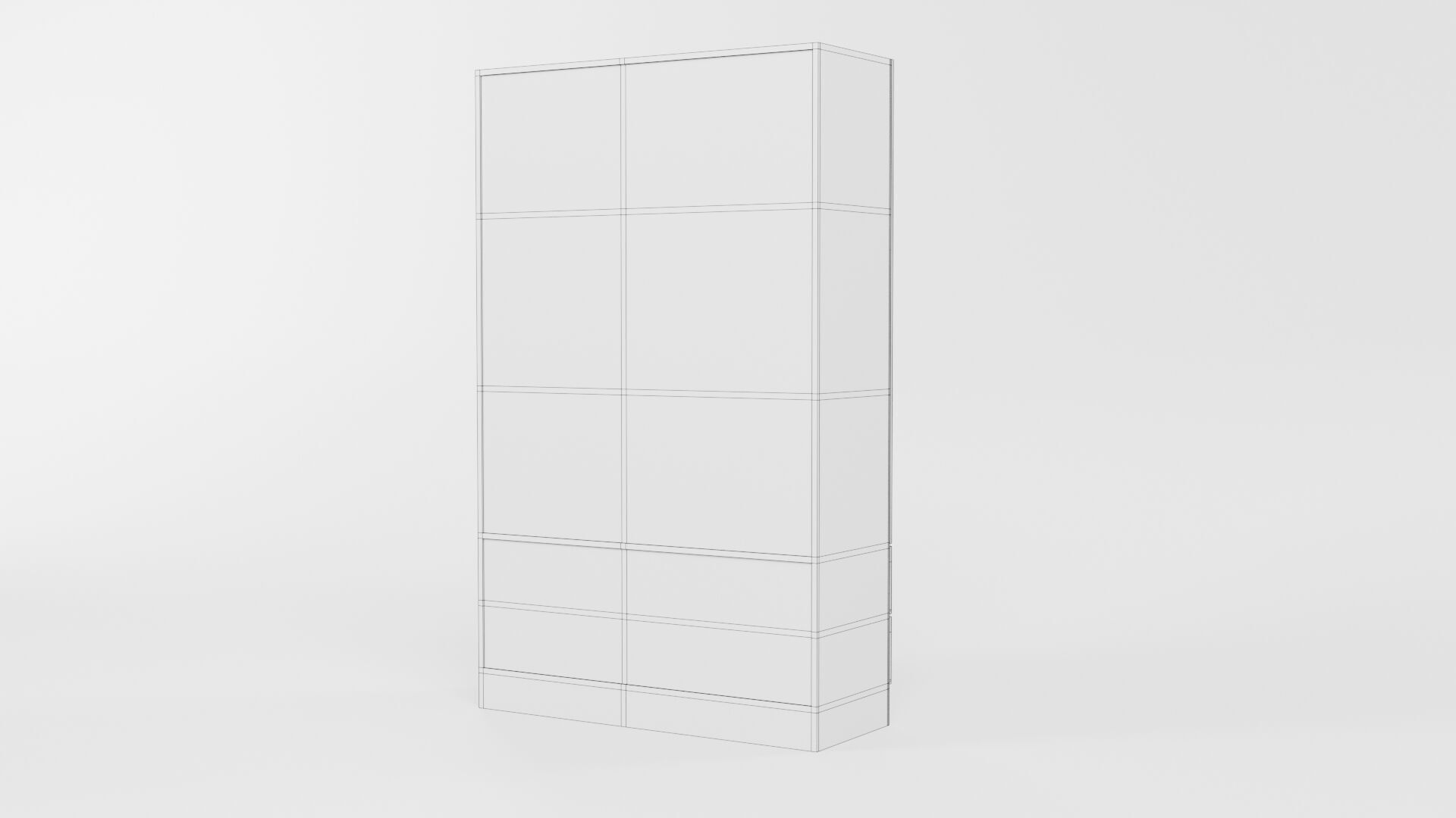 Wardrobe CG4 3D model_9