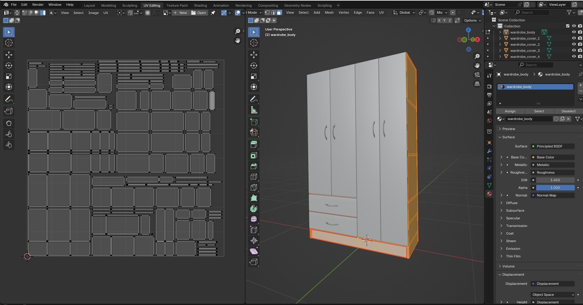 Wardrobe CG4 3D model_12