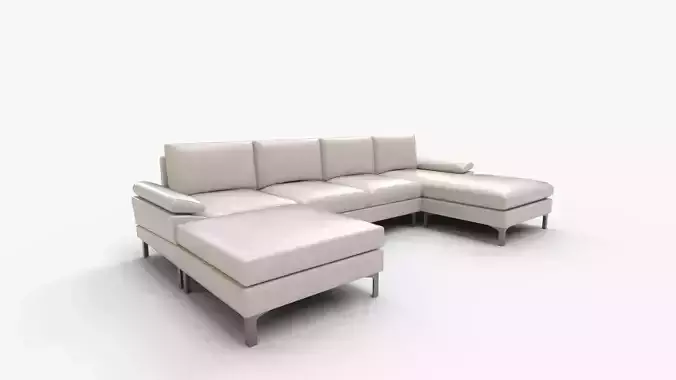 Millisan Wide Symmetrical Sofa Chaise