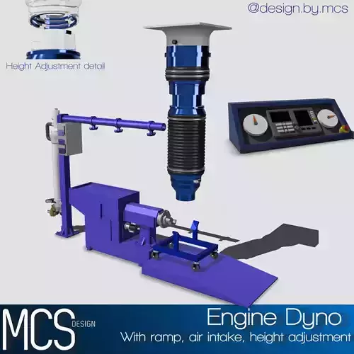 Engine Dyno set scale model