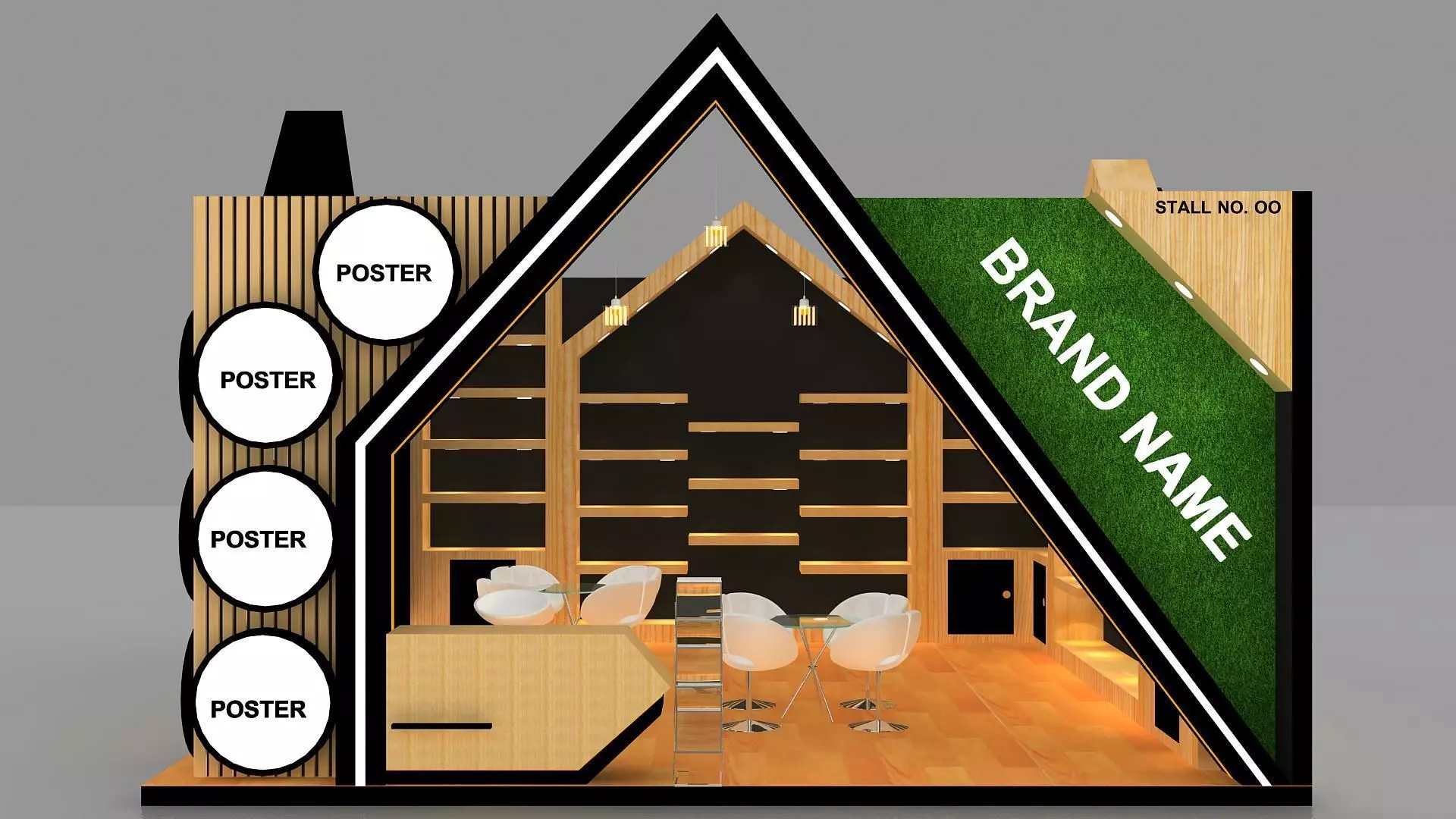 3D Stall Design Modular Booth 3D model
