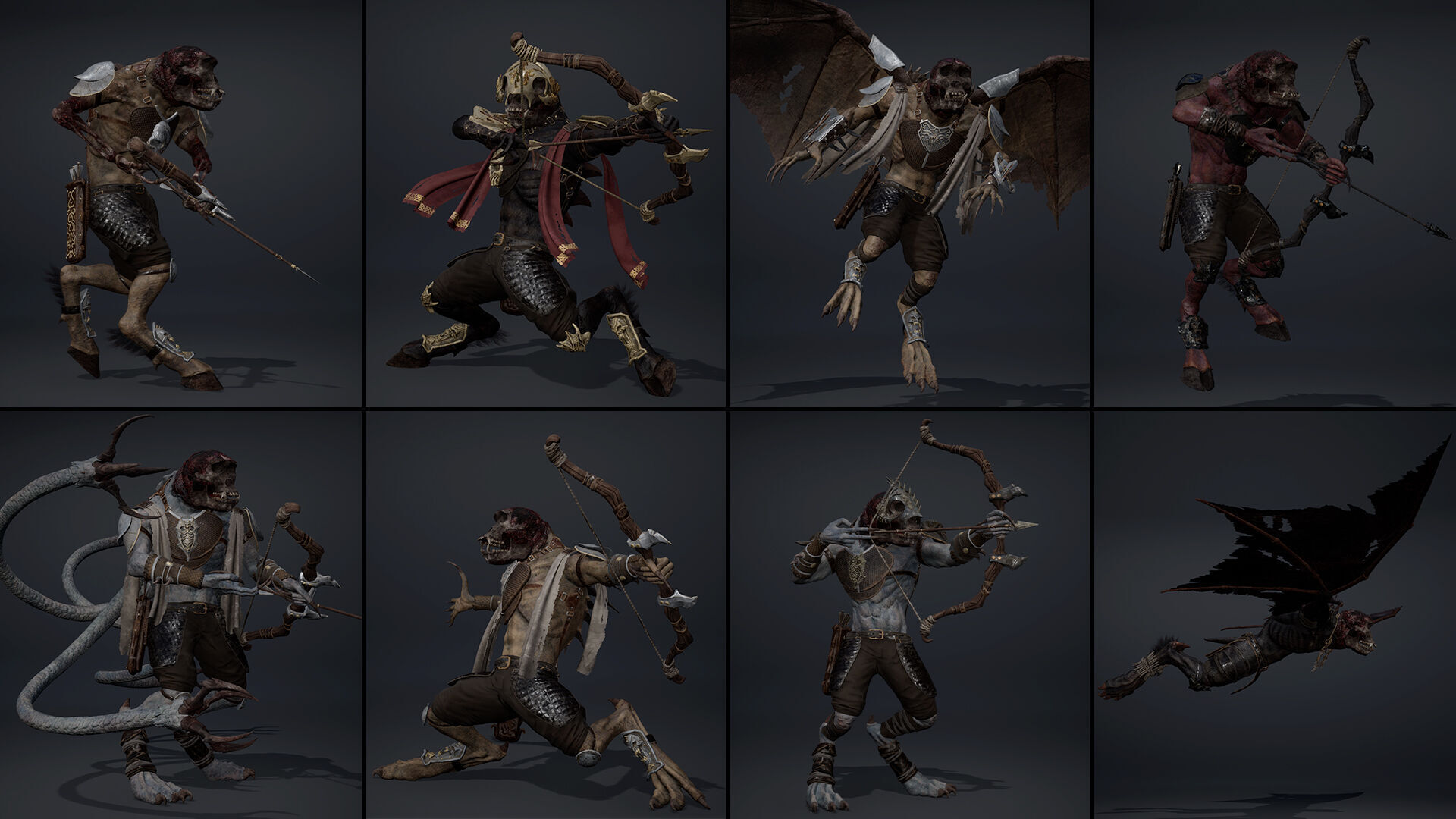 Gloom Archer Low-poly 3D model_11