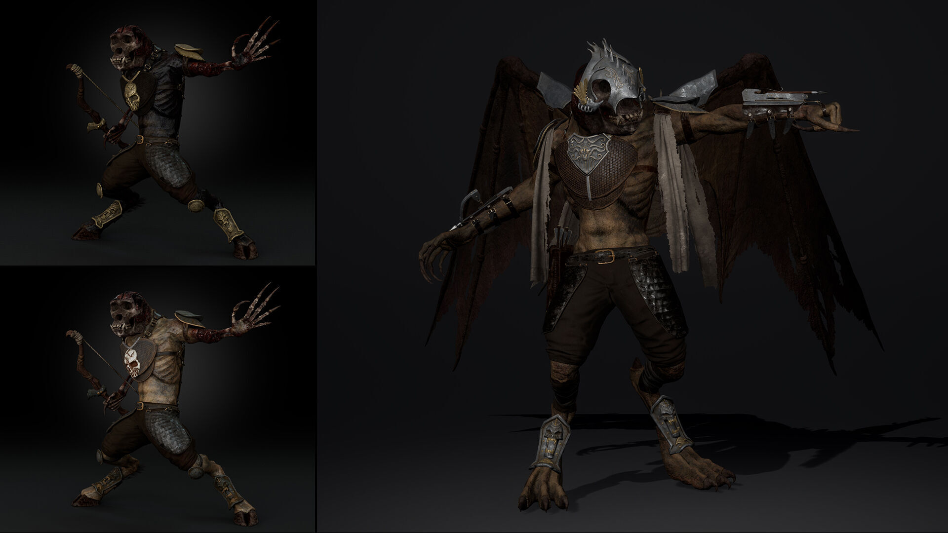 Gloom Archer Low-poly 3D model_50